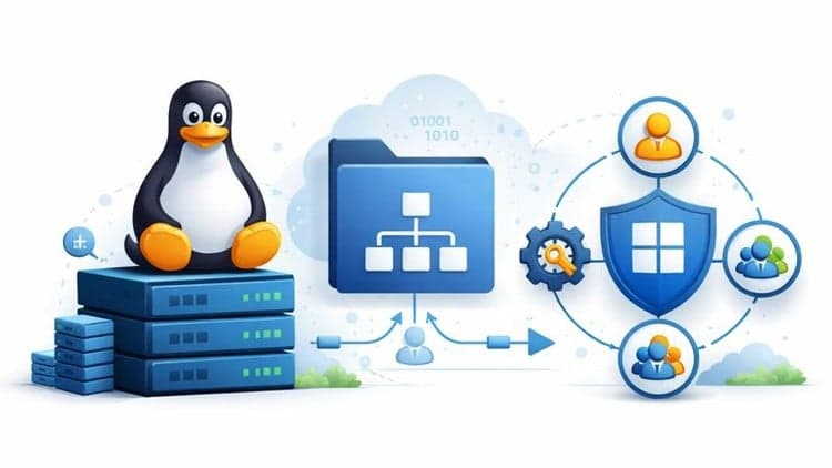 Integrate Linux to Active Directory LDAP - Free Udemy Course
