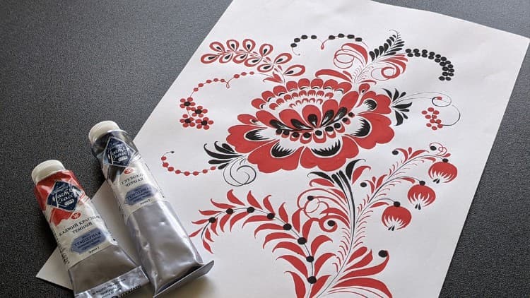 Botanical Folk Art: How to Paint Decorative Tulip And Peony - Free Udemy Course