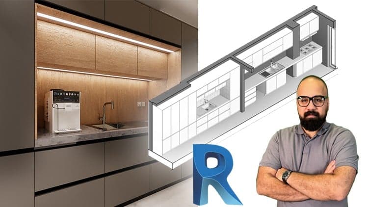 Revit Parametric Family- Kitchen Cabinet Design- From Zero - Free Udemy Course